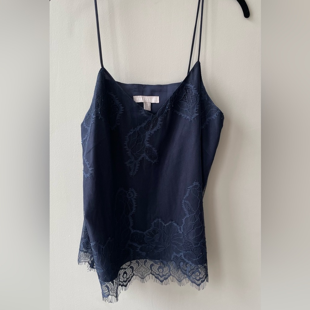 Navy lacy cami